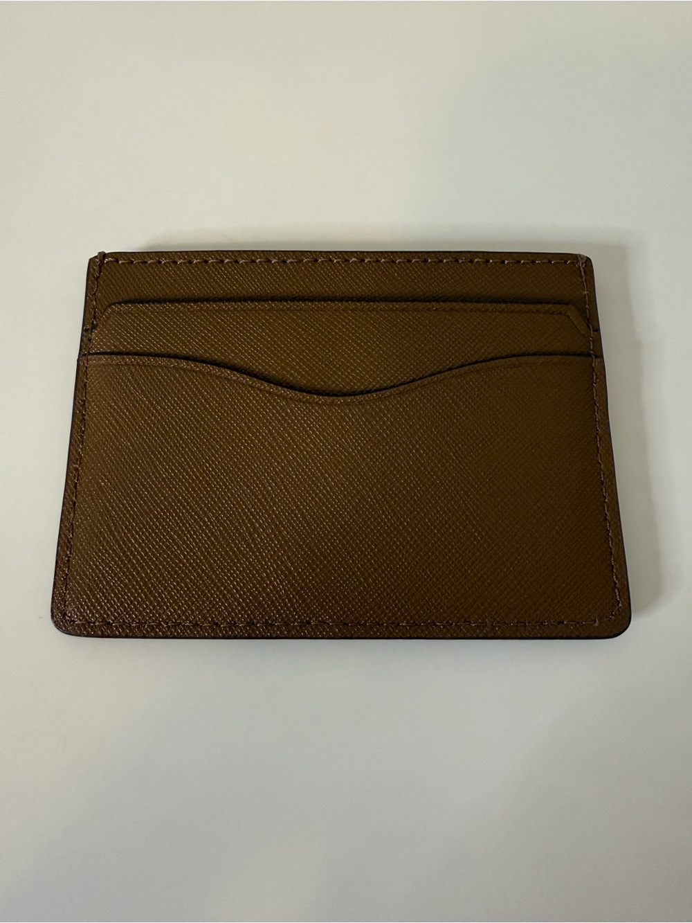 NWT Tory Burch Emerson Slim Card Case Moose Brown Leather - Picture 3 of 6